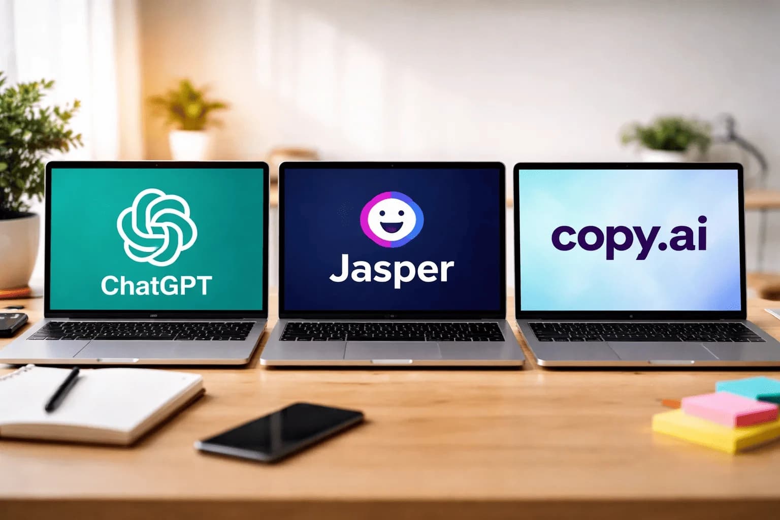 Best AI Writing Tools Compared: ChatGPT vs Jasper vs Copy.ai